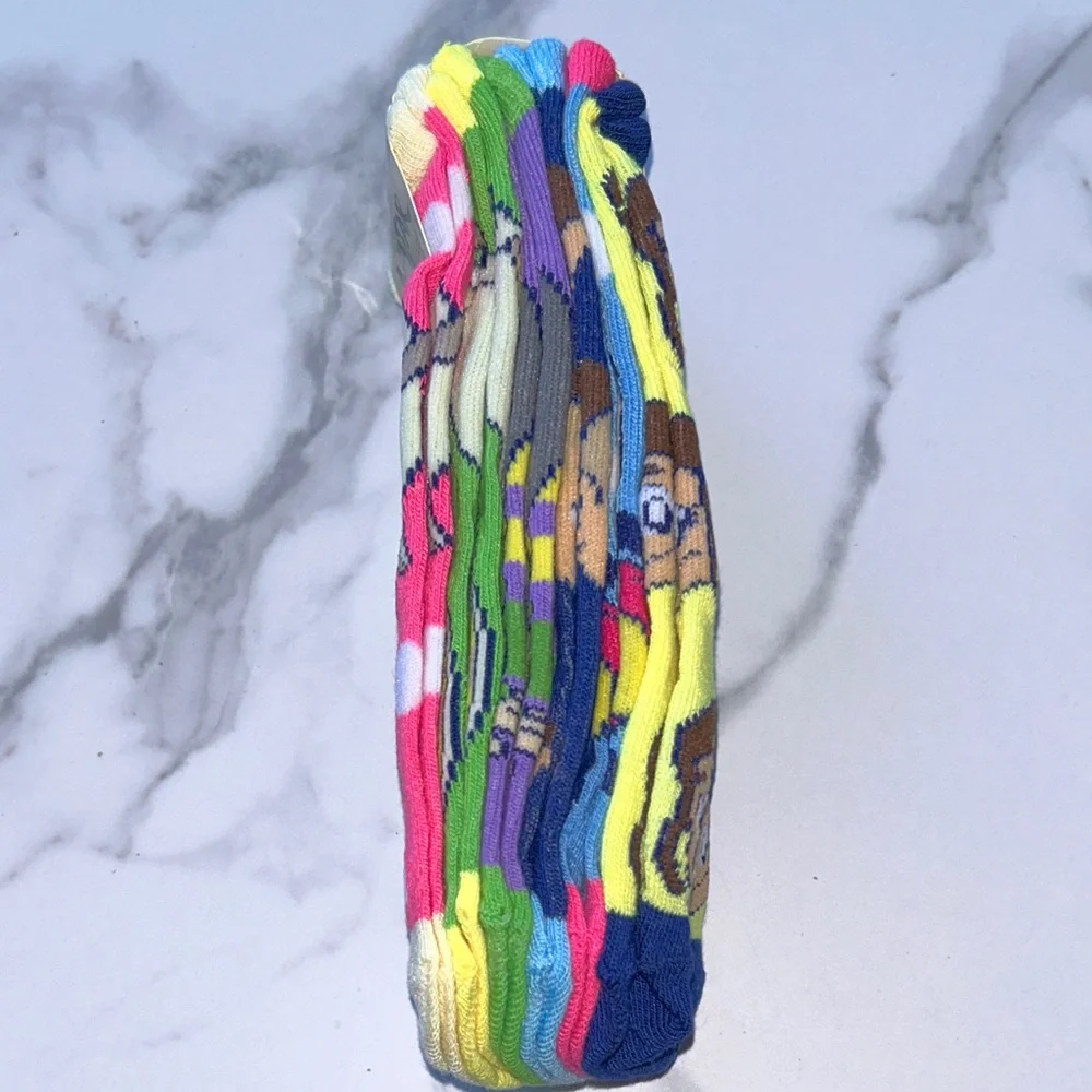 Nickelodeon Avatar Men's Crew Socks -set‎ of 5 Character Graphic